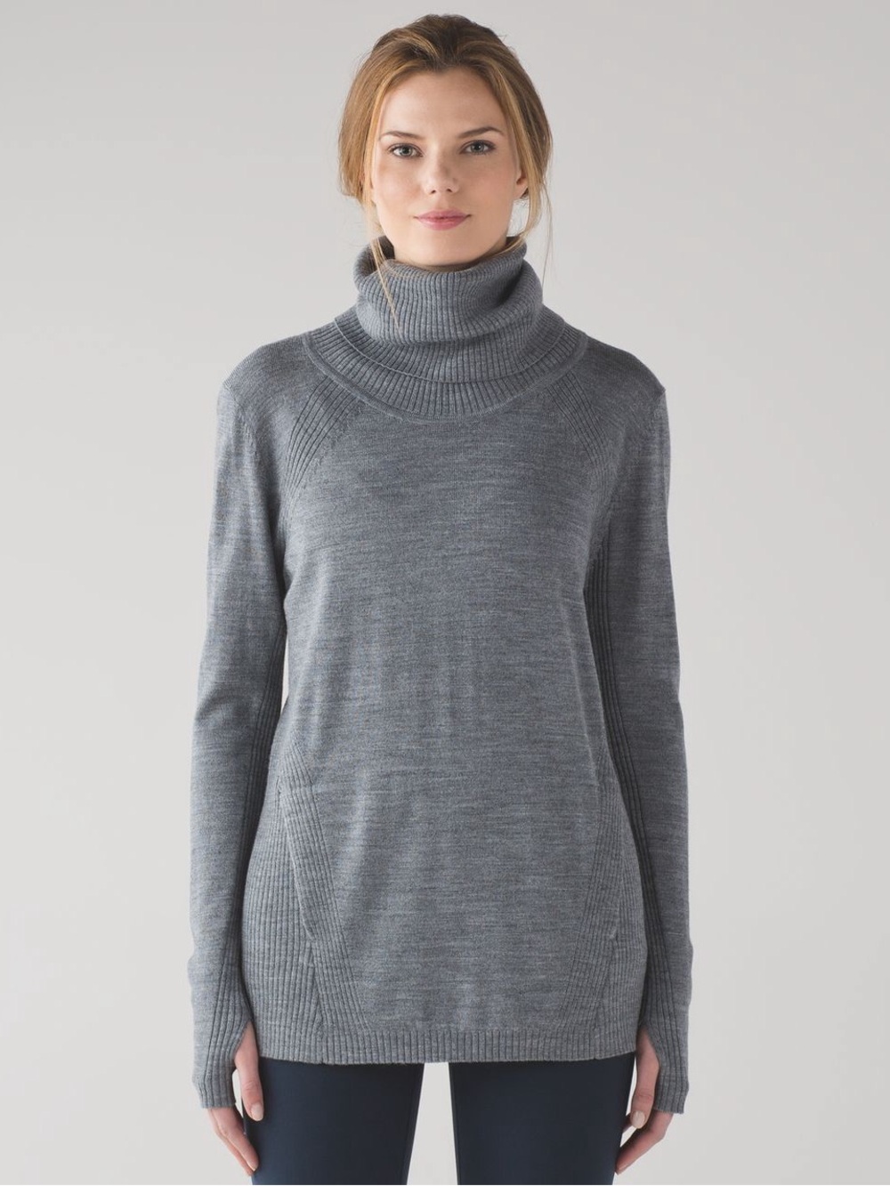 Lululemon Sweat And Savasana Sweater Heathered Medium Grey